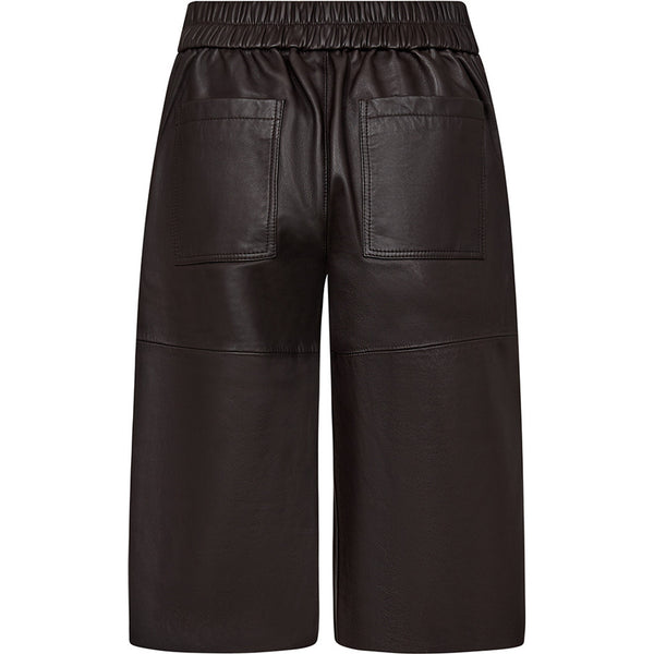 Depeche leather wear Leather bermuda shorts (HW) Shorts 008 Chocolate