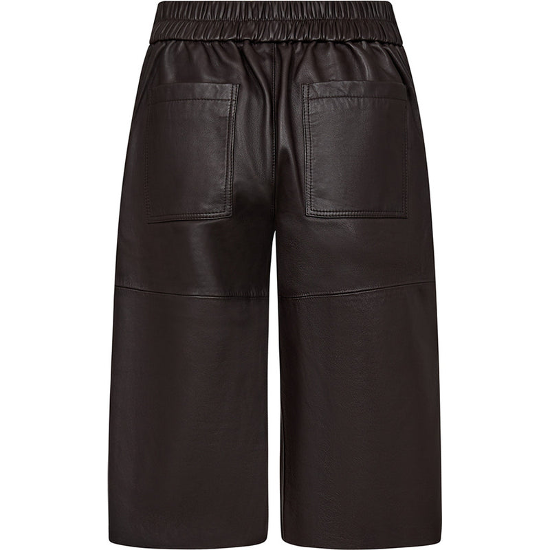 Depeche leather wear Leather bermuda shorts (HW) Shorts 008 Chocolate