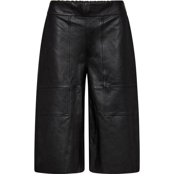 Depeche leather wear Leather bermuda shorts (HW) Shorts 099 Black (Nero)