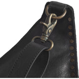 DEPECHE Leather bumbag decorated with beautiful rivets Bumbag 099 Black (Nero)