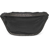 DEPECHE Leather bumbag decorated with beautiful rivets Bumbag 099 Black (Nero)