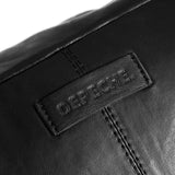 DEPECHE Leather bumbag decorated with perforated pattern Bumbag 099 Black (Nero)