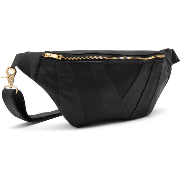 DEPECHE Leather bumbag in soft and nice quality Bumbag 099 Black (Nero)