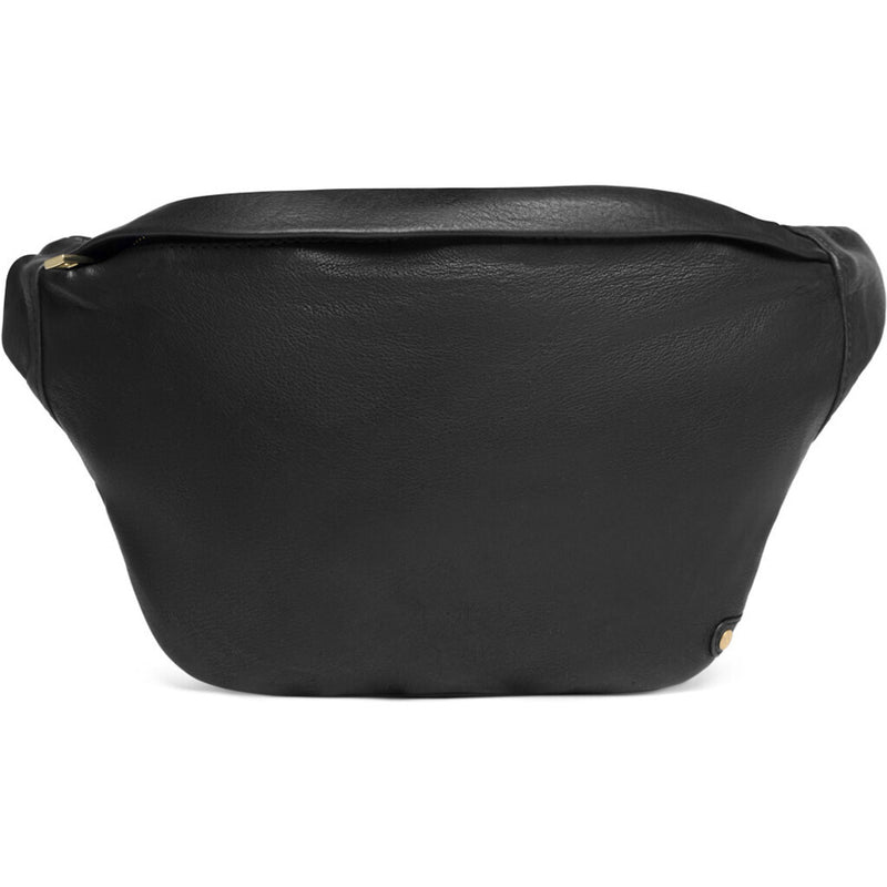DEPECHE Leather bumbag with chain detail Bumbag 099 Black (Nero)