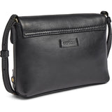 DEPECHE Leather crossover bag with gold details Cross over 099 Black (Nero)