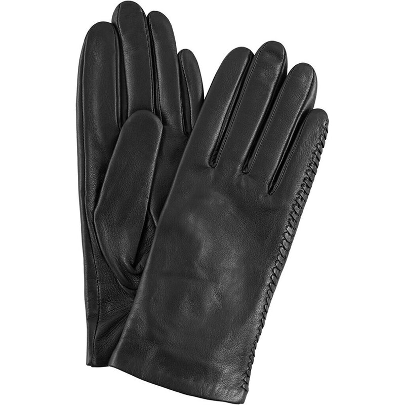 DEPECHE Leather gloves with the finest sewing Gloves 099 Black (Nero)