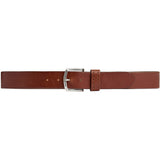 DEPECHE Leather jeans belt with perforated loop Belts 014 Cognac