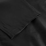 Depeche leather wear Leather pants decorated with pocket on front Pants 099 Black