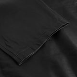 Depeche leather wear Leather pants decorated with pocket on front Pants 099 Black (Nero)