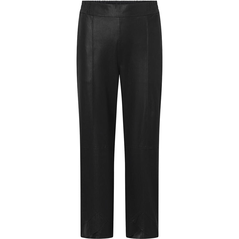Depeche leather wear Leather pants with beautiful detail (HW) Pants 099 Black (Nero)