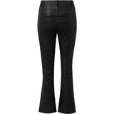 Depeche leather wear Leather pants with stretch and flare effect Pants 099 Black (Nero)