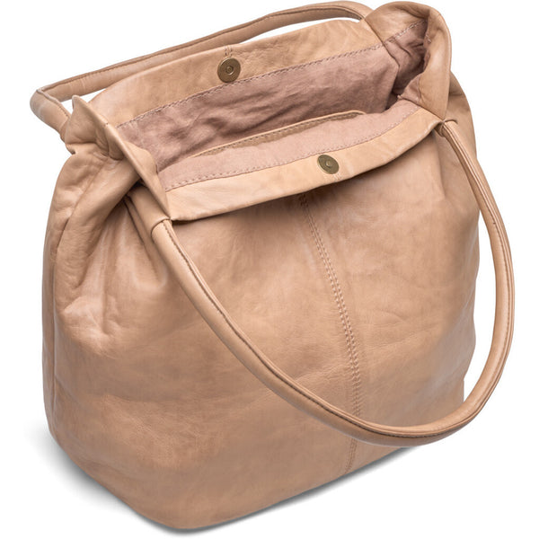 DEPECHE Leather shopper bag in a soft and wearable quality Shopper 156 Camel