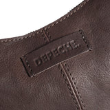DEPECHE Leather shoulder bag decorated with beautiful rivets Shoulderbag / Handbag 248 Vintage Brown