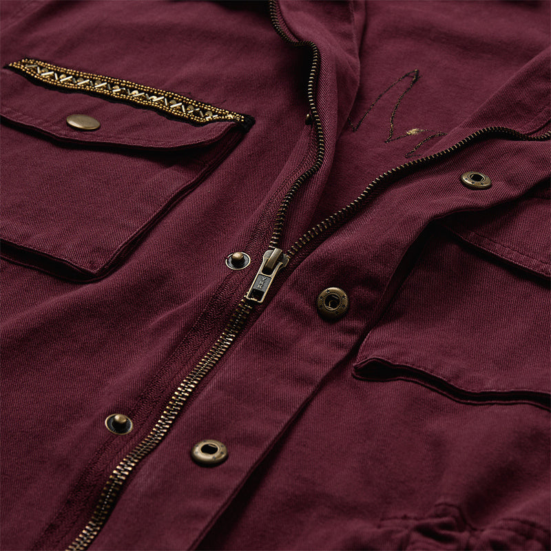 Depeche Clothing Lilly cargo jacket Jackets 279 Burgundy