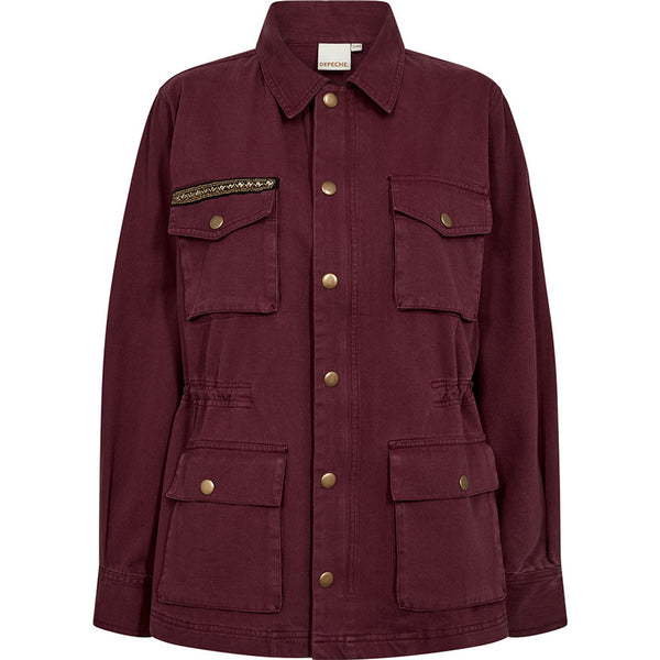 Depeche Clothing Lilly cargo jacket Jackets 279 Burgundy