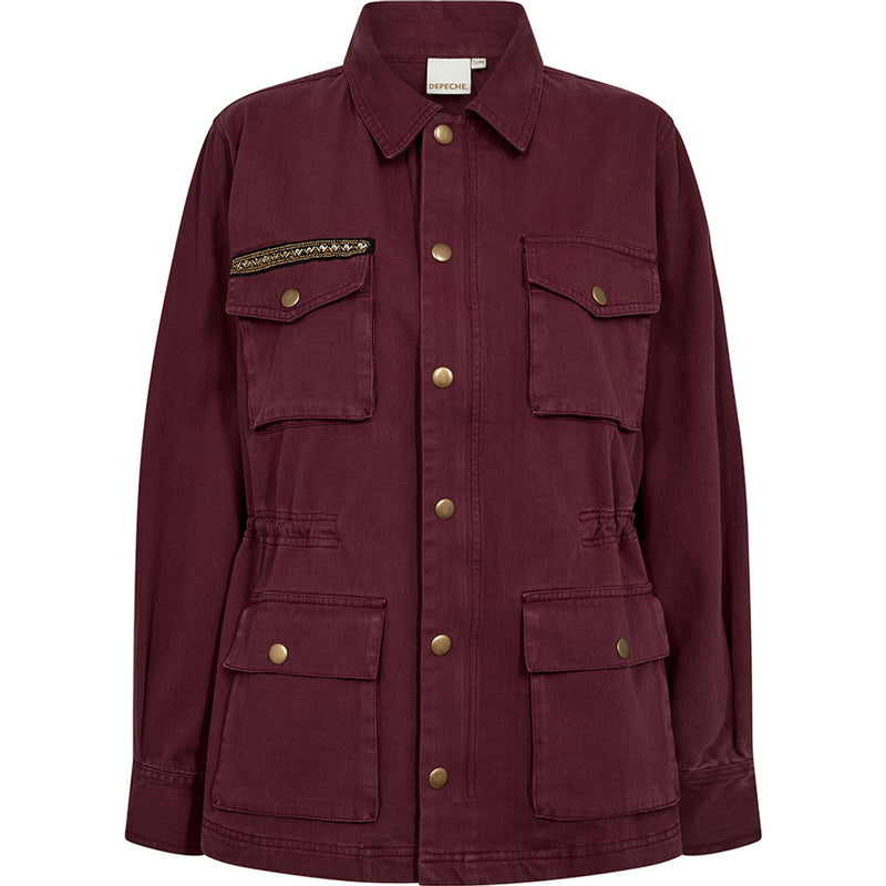 Depeche Clothing Lilly cargo jacket Jackets 279 Burgundy