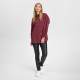 Depeche Clothing Lilly shirt Shirts 279 Burgundy