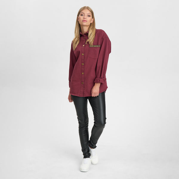 Depeche Clothing Lilly shirt Shirts 279 Burgundy