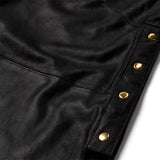 Depeche leather wear Line feminine leather shirt Shirts 099 Black (Nero)