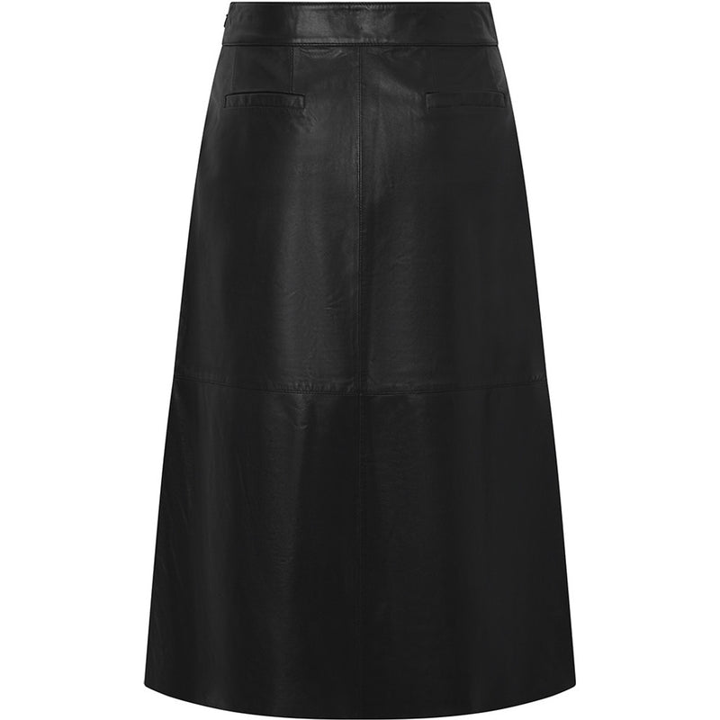 Depeche leather wear Lisa classic leather skirt Skirts 099 Black (Nero)