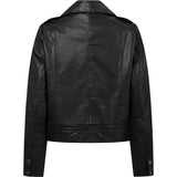 Depeche leather wear Lola biker jacket in soft leather Jackets 099 Black (Nero)