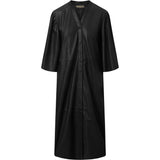 Depeche leather wear Long shirt/dress in lovely and soft leather quality Dresses 099 Black (Nero)