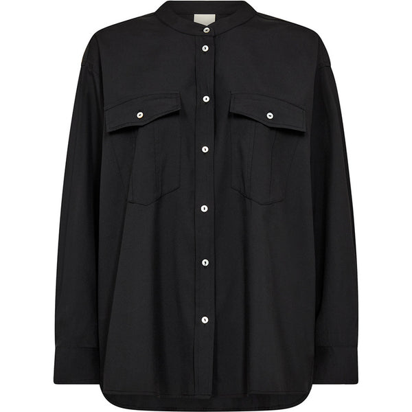 Depeche Clothing Long sleeve oversize Fay shirt Shirts 099 Black (Nero)