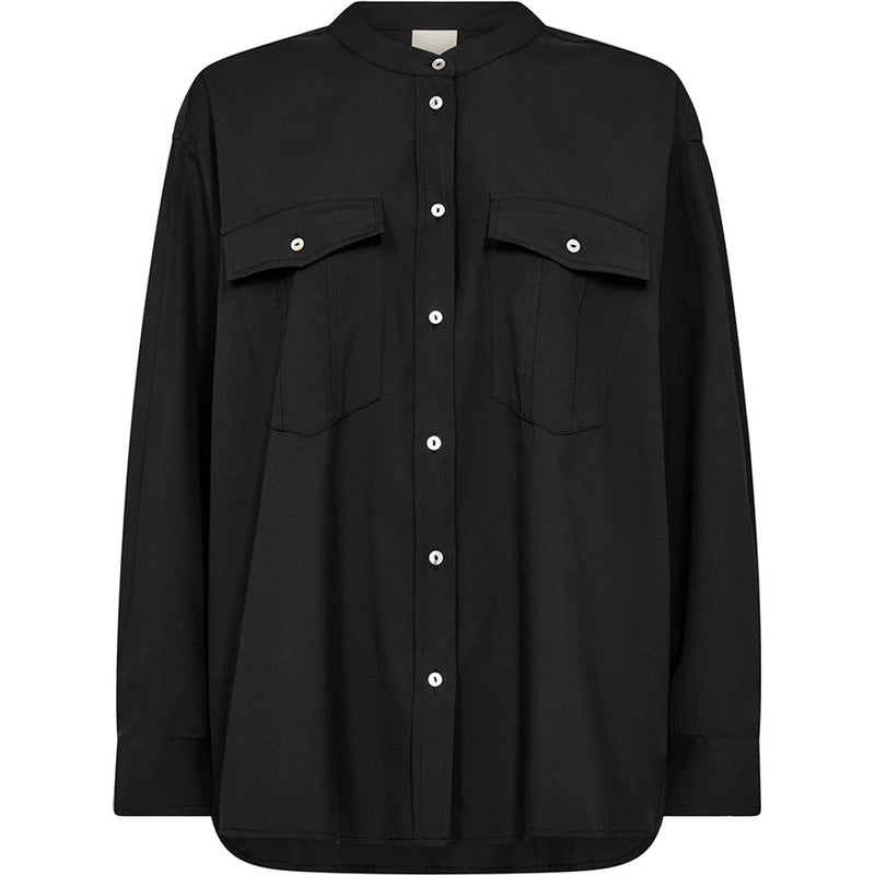 Depeche Clothing Long sleeve oversize Fay shirt Shirts 099 Black (Nero)