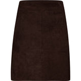 Depeche leather wear Lorina suede skirt Skirt 067 Dusty brown
