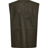Depeche leather wear Lucindia leather vest Vest 054 Khaki