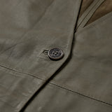 Depeche leather wear Lucindia leather vest Vest 054 Khaki