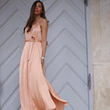 Depeche Clothing Lucy thin strap dress Dresses 299 Soft Coral