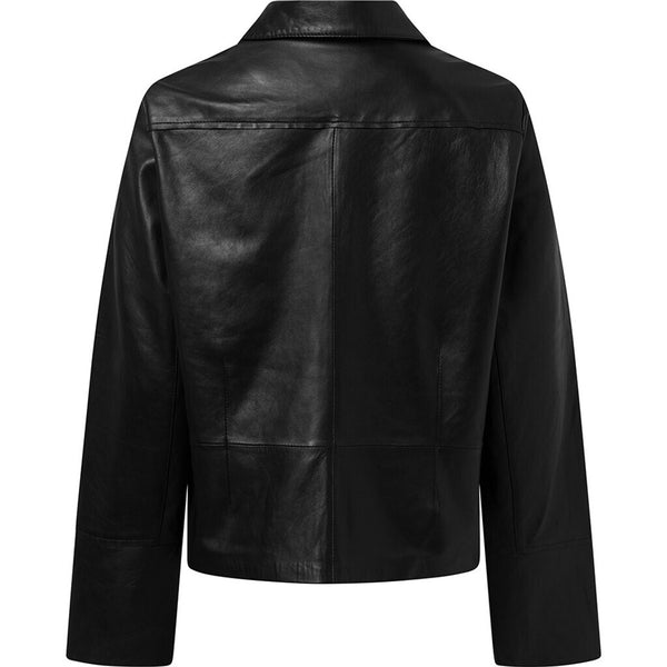 Depeche leather wear Manna leather jacket Jackets 099 Black (Nero)