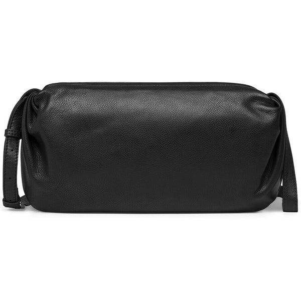 DEPECHE Medium crossover bag in a buttery soft leather quality Cross over 099 Black (Nero)