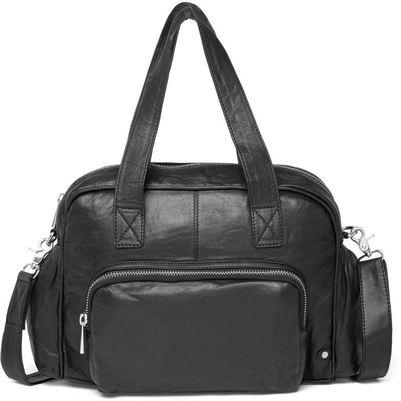 DEPECHE Medium handbag in soft and nice leather quality Medium bag 099 Black (Nero)