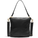 DEPECHE Medium leather handbag in soft quality Shoulderbag / Handbag 099 Black (Nero)