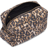 DEPECHE Medium leopard print cosmetic bag Accessories 082 Leopard