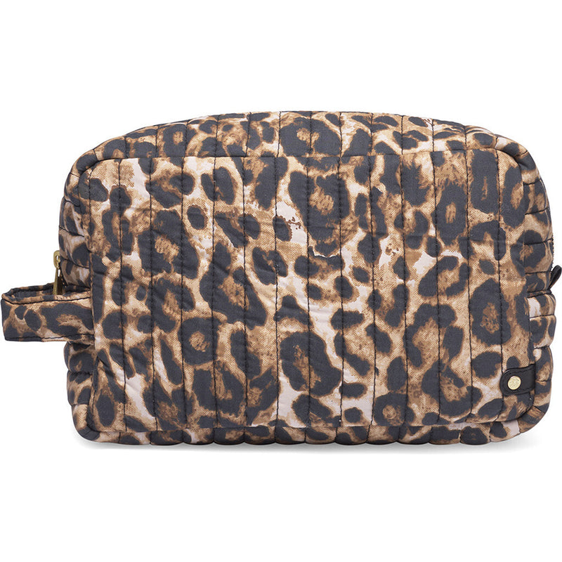 DEPECHE Medium leopard print cosmetic bag Accessories 082 Leopard