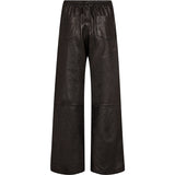Depeche leather wear Mia loose fit leather pants Pants 008 Chocolate