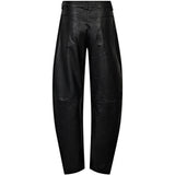 Depeche leather wear Milla Balloon Barrel Leather Pants Pants 099 Black