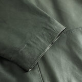 Depeche leather wear Mille long leather jacket in soft quality Jackets 213 Vintage green
