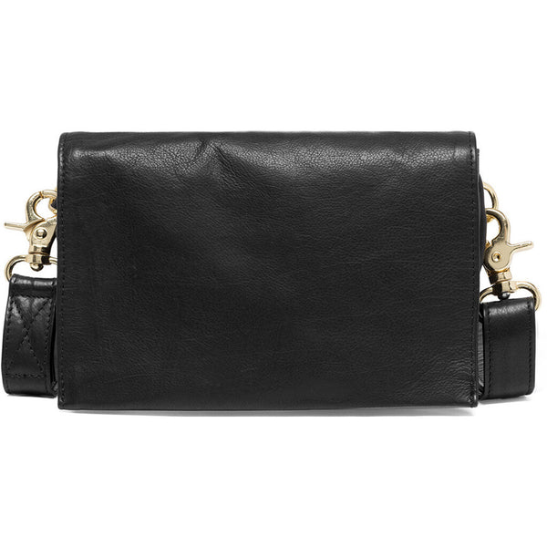 DEPECHE Minimalist clutch in soft leather quality Clutch 099 Black (Nero)
