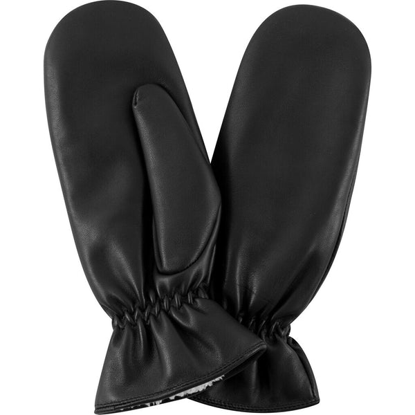DEPECHE Mittens in soft leather quality Gloves 099 Black (Nero)