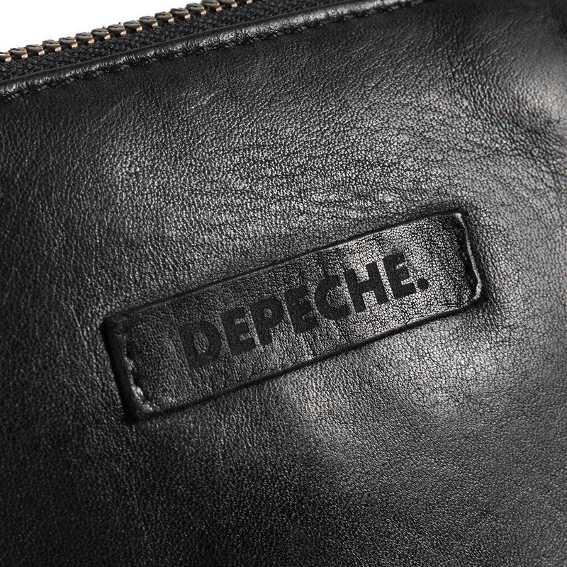 Mobile leather bag with rivets / 15750 - Black (Nero) – DEPECHE