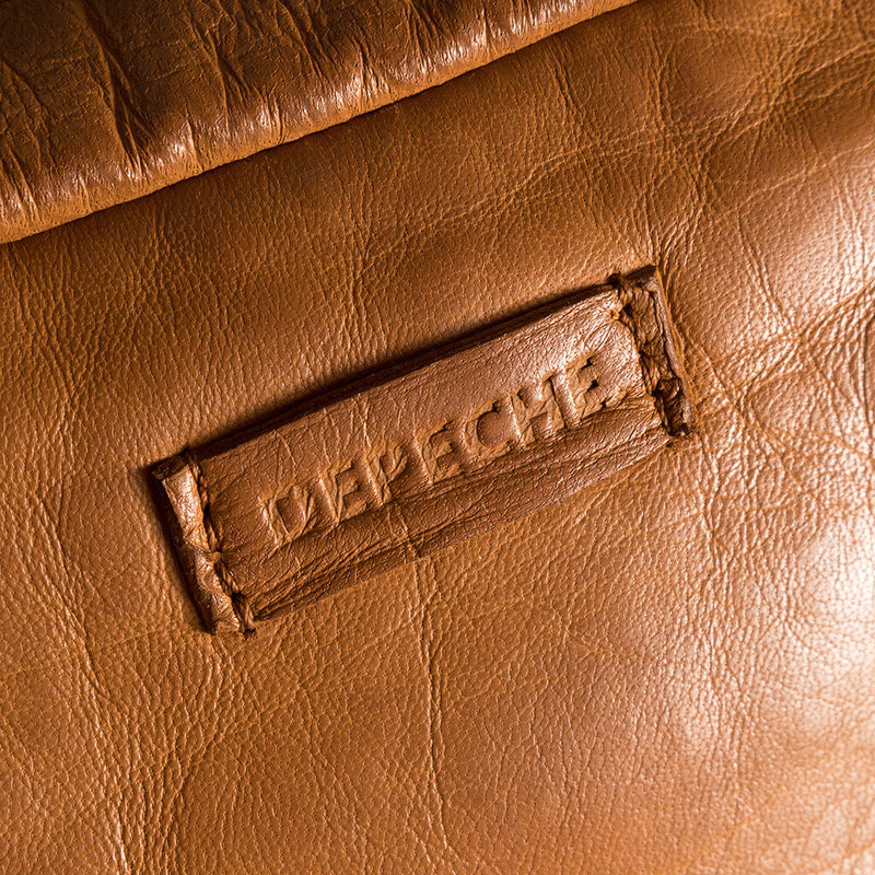 DEPECHE Mobile bag in delicious leather quality Mobilebag 014 Cognac