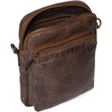 DEPECHE Mobile bag in delicious leather quality Mobilebag 068 Winter brown