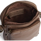 DEPECHE Mobile bag in delicious leather quality Mobilebag 250 Dark Taupe