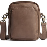 DEPECHE Mobile bag in delicious leather quality Mobilebag 250 Dark Taupe