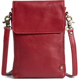 DEPECHE Mobile bag in soft leather Mobilebag 043 Red