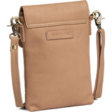 DEPECHE Mobile bag in soft leather Mobilebag 156 Camel